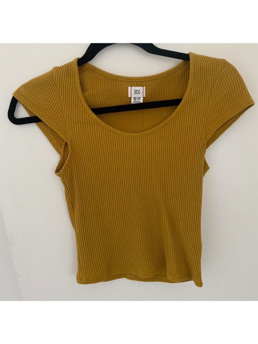 Mustard yellow crop top